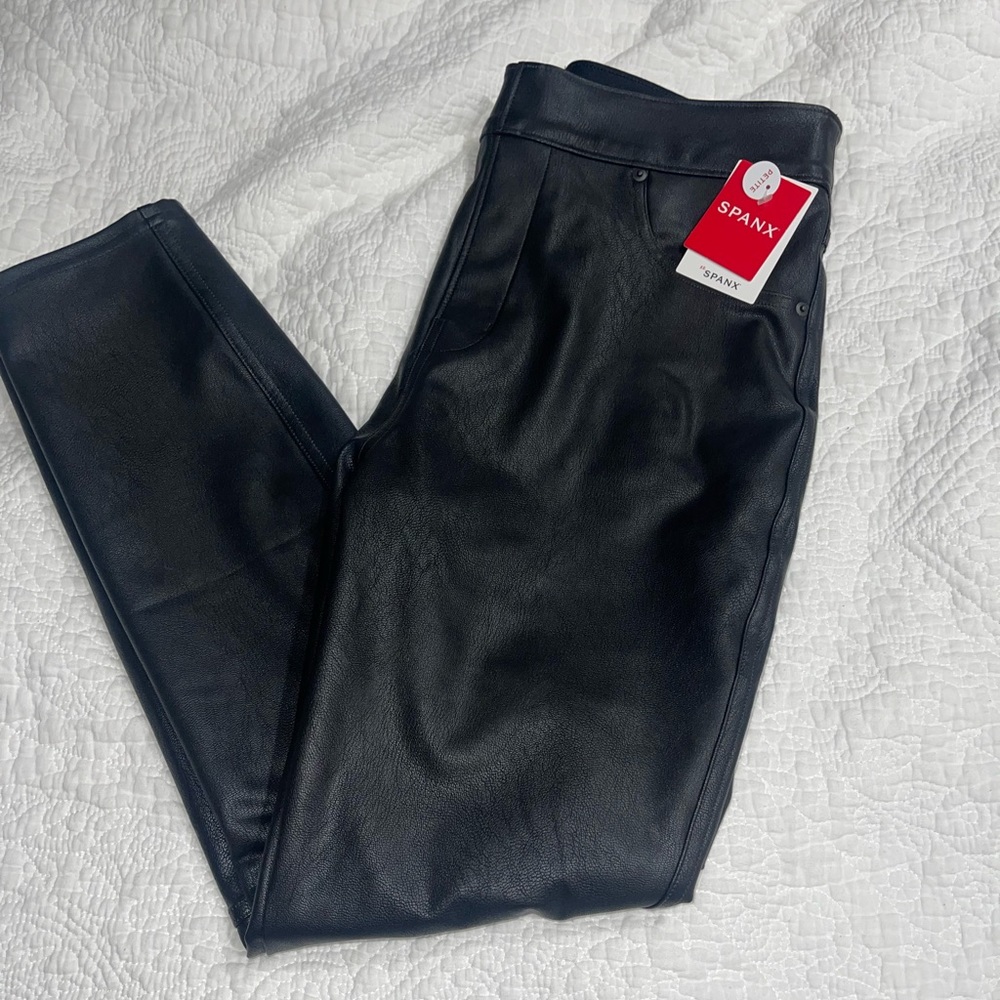 NWT Petite Spanx Faux Leather Pants